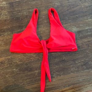 Red bikini top
